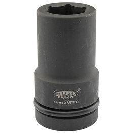 Draper 05143 Expert 28mm 1" Square Drive Hi-Torq&#174; 6 Point Deep Impact Socket