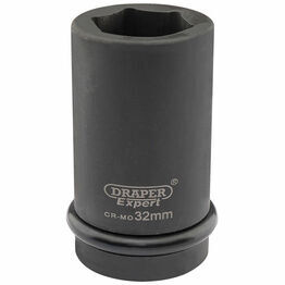 Draper 05146 Expert 32mm 1" Square Drive Hi-Torq&#174; 6 Point Deep Impact Socket