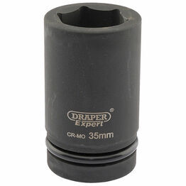 Draper 05149 Expert 35mm 1" Square Drive Hi-Torq&#174; 6 Point Deep Impact Socket