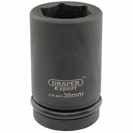 Draper 05150 Expert 36mm 1" Square Drive Hi-Torq&#174; 6 Point Deep Impact Socket
