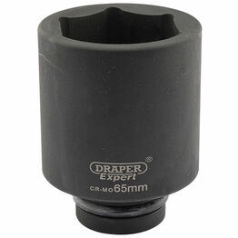 Draper 05158 Expert 65mm 1" Square Drive Hi-Torq&#174; 6 Point Deep Impact Socket