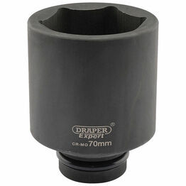 Draper 05159 Expert 70mm 1" Square Drive Hi-Torq&#174; 6 Point Deep Impact Socket