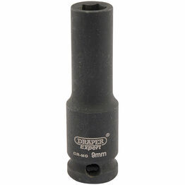 Draper 06882 Expert 9mm 3/8" Square Drive Hi-Torq&#174; 6 Point Deep Impact Socket
