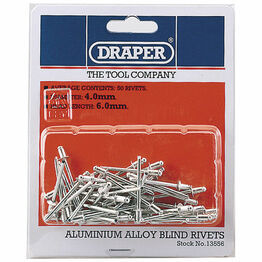 Draper 13556 50 x 4mm x 5.6mm Blind Rivets
