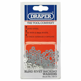 Draper 14013 100 x 2.4mm Rivet Backing Washers