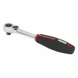 Sealey AK8980 Ratchet Wrench 1/4"Sq Drive Compact Head 72-Tooth Flip Reverse Platinum Series
