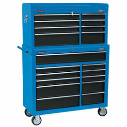 Draper 17764 40" Combined Roller Cabinet and Tool Chest (19 Drawer)