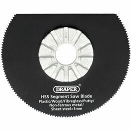Draper 26057 HSS Segment Saw Blade 63mm Dia. x 18tpi