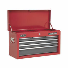 Sealey AP2201BB Topchest 6 Drawer with Ball Bearing Slides - Red/Grey