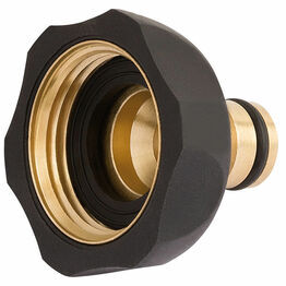 Draper 27697 Brass and Rubber Tap Connector (1")