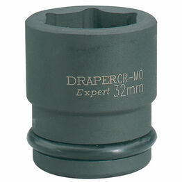 Draper 28743 32mm 3/4" Sq. Dr. Hi-Torq&#174; 6 Point Impact Socket