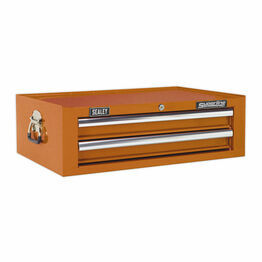 Sealey AP26029TO Mid-Box 2 Drawer with Ball Bearing Slides - Orange