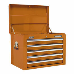 Sealey AP26059TO Topchest 5 Drawer with Ball Bearing Slides - Orange