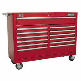 Sealey AP5213T Rollcab 13 Drawer with Ball Bearing Slides - Red