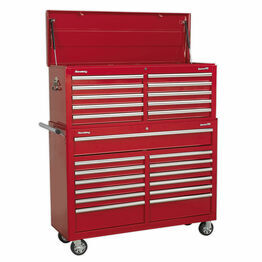 Sealey AP52COMBO1 Tool Chest Combination 23 Drawer with Ball Bearing Slides - Red