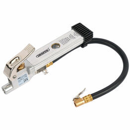 Draper 36633 Air Line Inflator with Open Ended Clip On Connector