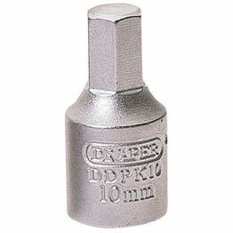 Draper 38328 10mm Hexagon 3/8 Sq. Dr. Drain Plug Key