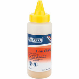 Draper 42983 115G Plastic Bottle of Yellow Chalk for Chalk Line
