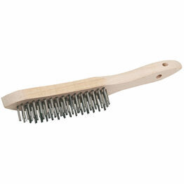 Draper 50931 Stainless Steel 4 Row Wire Scratch Brush (310mm)