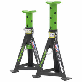 Sealey AS3G Axle Stands (Pair) 3tonne Capacity per Stand Green