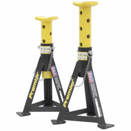 Sealey AS3Y Axle Stands (Pair) 3tonne Capacity per Stand Yellow
