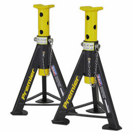 Sealey AS6Y Axle Stands (Pair) 6tonne Capacity per Stand - Yellow