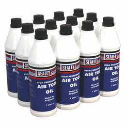 Sealey ATO/1000 Air Tool Oil 1ltr Pack of 12