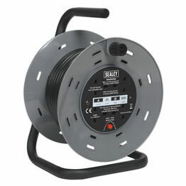 Sealey BCR25 Cable Reel 25m 4 x 230V 1.25mm² Thermal Trip