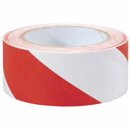 Draper 69010 33M x 50mm Red and White Hazard Tape Roll