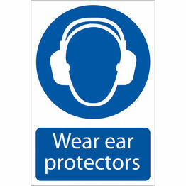 Draper 72063 Ear Protectors' Mandatory Sign