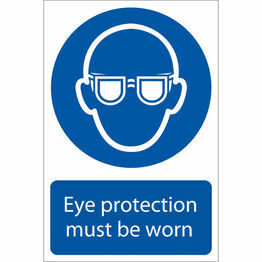 Draper 72080 Eye Protection' Mandatory Sign