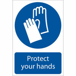 Draper 72104 Hand Protection' Mandatory Sign