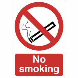 Draper 72165 No Smoking' Prohibition Sign