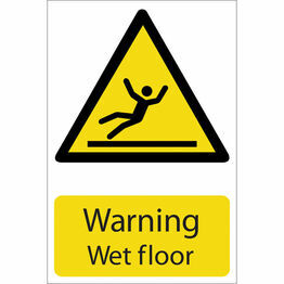 Draper 72439 Warning Wet Floor' Hazard Sign