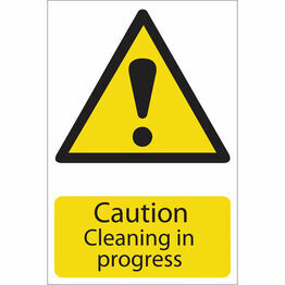 Draper 72440 Caution Cleaning' Hazard Sign