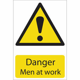 Draper 72441 Danger Men At Work' Hazard Sign