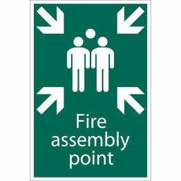 Draper 72463 Fire Assembly Point' Safety Sign