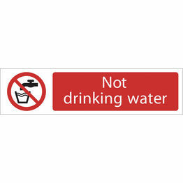 Draper 73160 Not Drinking Water' Prohibition Sign