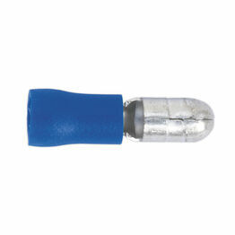 Sealey BT11 Bullet Terminal &#8709;5mm Male Blue Pack of 100
