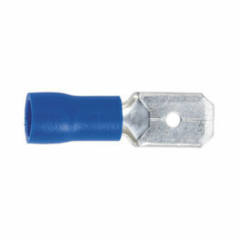 Sealey BT21 Push-On Terminal 6.3mm Male Blue Pack of 100