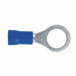 Sealey BT27 Easy-Entry Ring Terminal &#8709;8.4mm (5/16") Blue Pack of 100