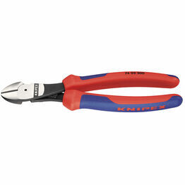 Draper 88145 Knipex 74 02 200 200mm High Leverage Diagonal Side Cutter with Comfort Grip Handles