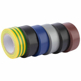 Draper 90086 6 x 10M x 19mm Mix ed Colours Insulation Tape to BSEN60454/Type2
