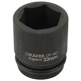 Draper 93259 33mm 3/4" Sq. Dr. Hi-Torq&#174; 6 Point Impact Socket