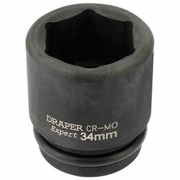 Draper 93267 34mm 3/4" Sq. Dr. Hi-Torq&#174; 6 Point Impact Socket
