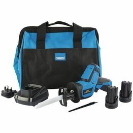 Draper 99726 Storm Force&#174; 10.8V Power Interchange Reciprocating Saw Kit (+2 x 1.5Ah Batteries, Charger and Bag)