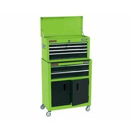 Draper 19566 24" Combined Roller Cabinet and Tool Chest (6 Drawer) Green