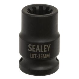 Sealey VS0990 Brake Caliper Socket 1/2"Sq Drive 15mm 10-Point