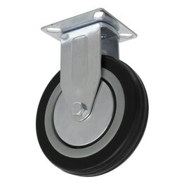 Sealey SCW1125FP Castor Wheel Fixed Plate Ø125mm