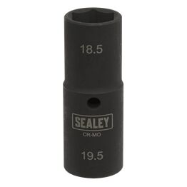Sealey SX1819 Deep Impact Socket 1/2"Sq Drive Double Ended 18.5/19.5mm